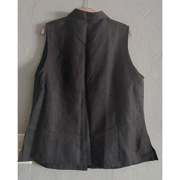 JOY Y PEACE  Set Pant & Blouse, Linen,Rayón, Black Color, Embroidery, Women's 2X - Picture 9 of 16